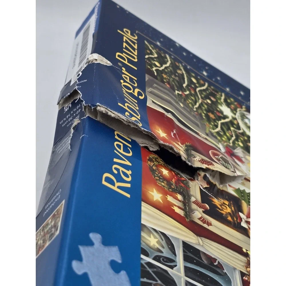 Ravensburger Enchanted Christmas 500 Pc Jigsaw Puzzle - SEALED DAMAGED BOX‎